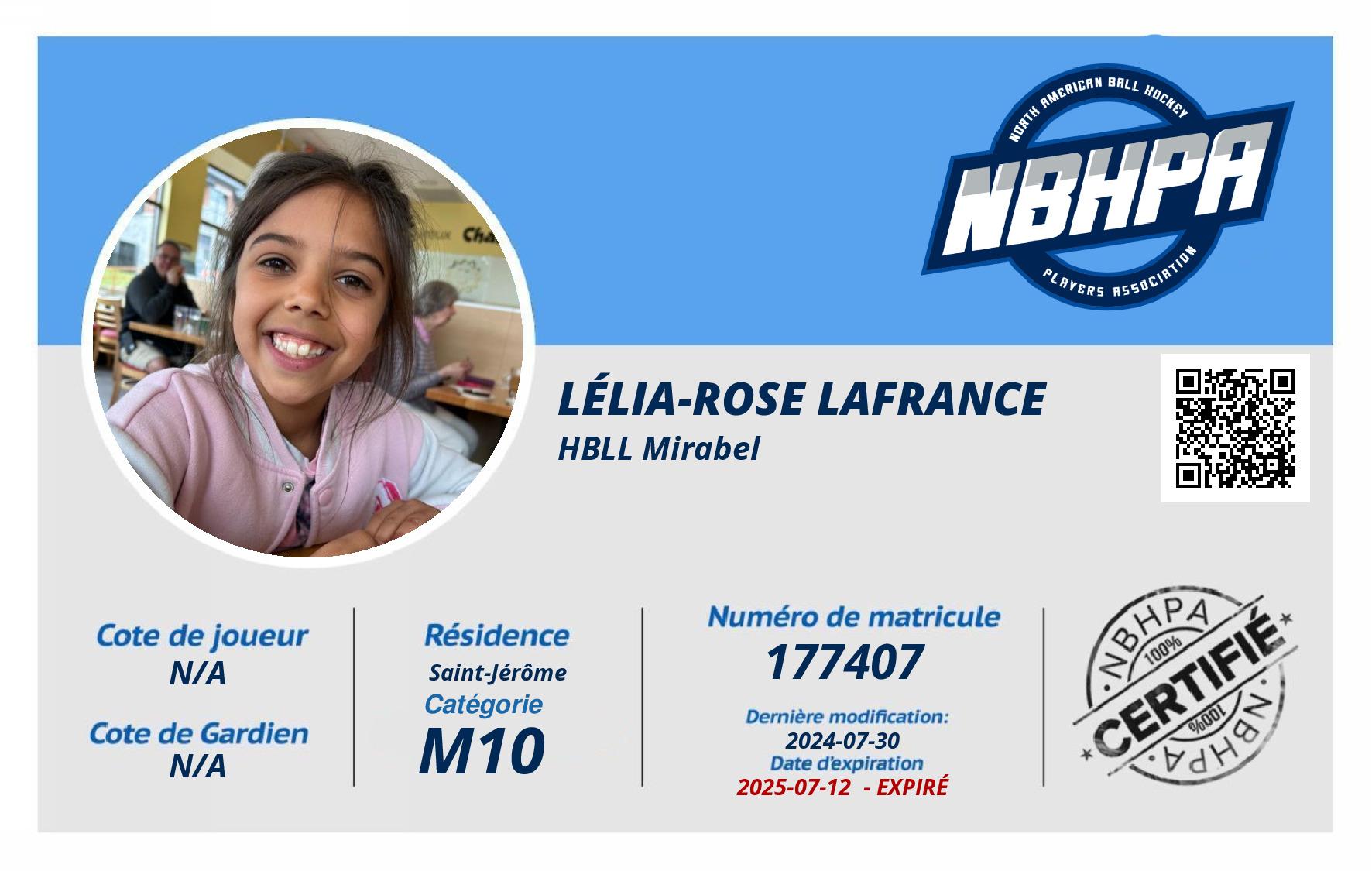 Lélia-Rose Lafrance