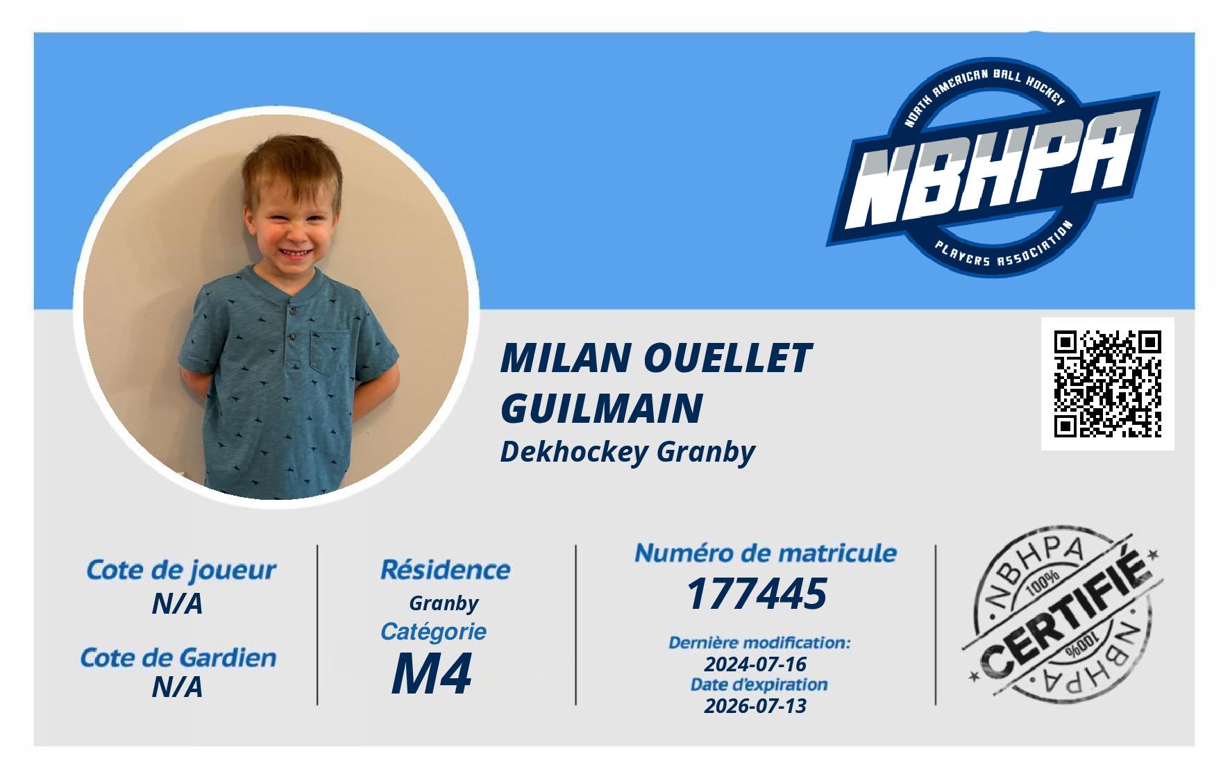 Milan Ouellet Guilmain