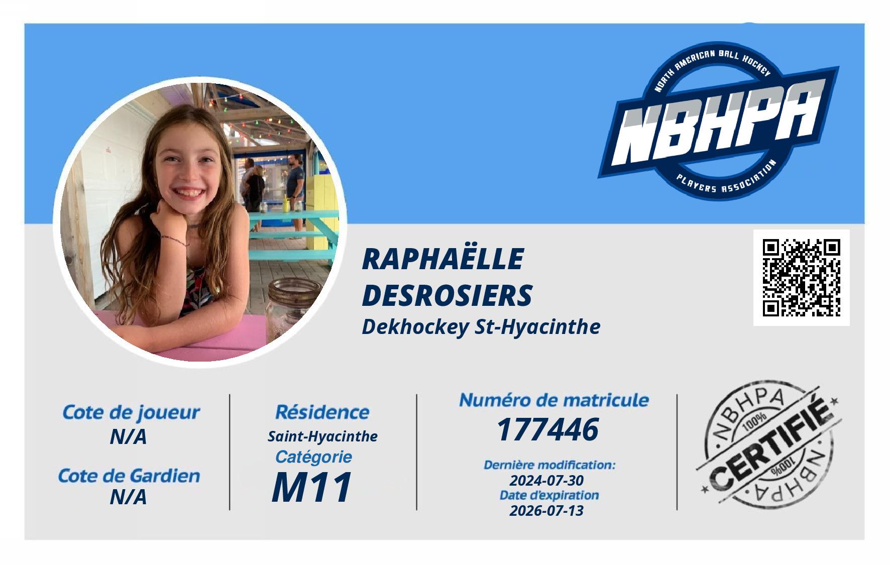 Raphaëlle  Desrosiers