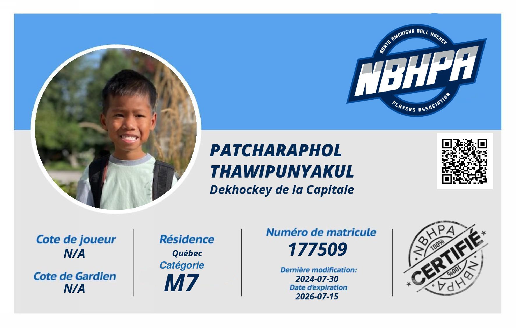 Patcharaphol Thawipunyakul