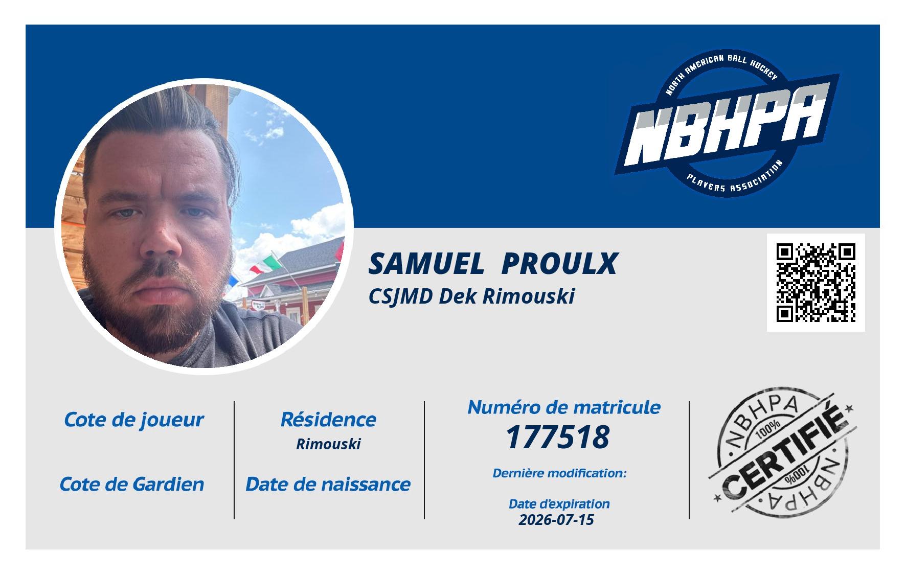 Samuel  Proulx 