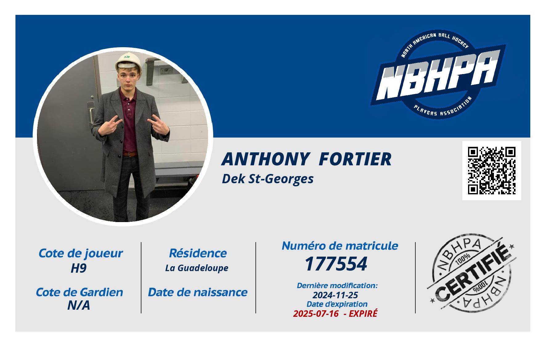 Anthony  Fortier 
