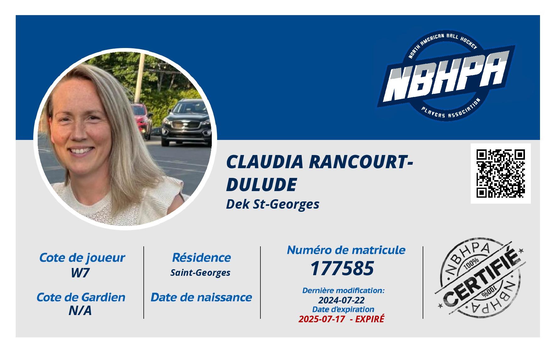 Claudia Rancourt-Dulude 