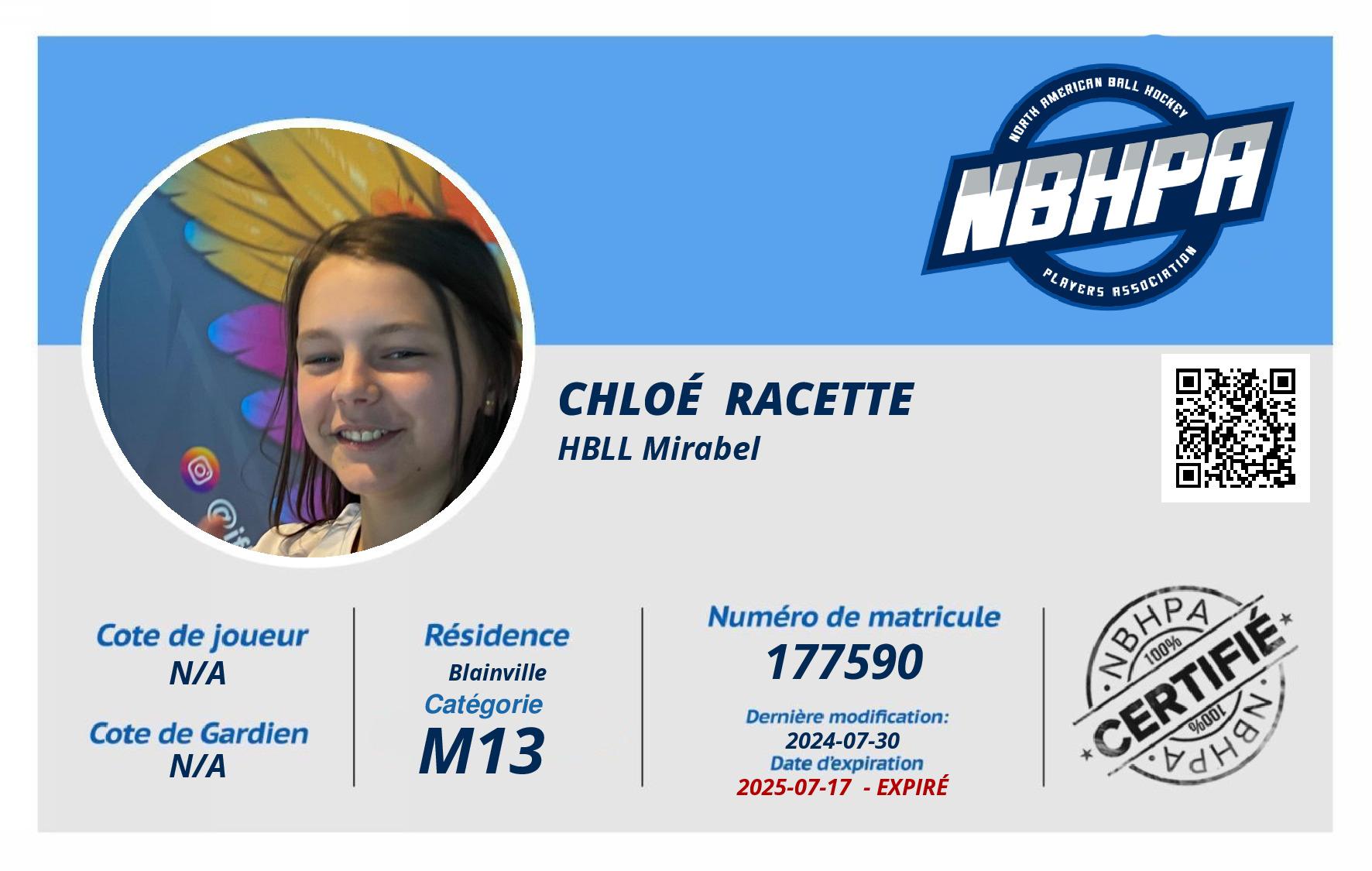 Chloé  Racette