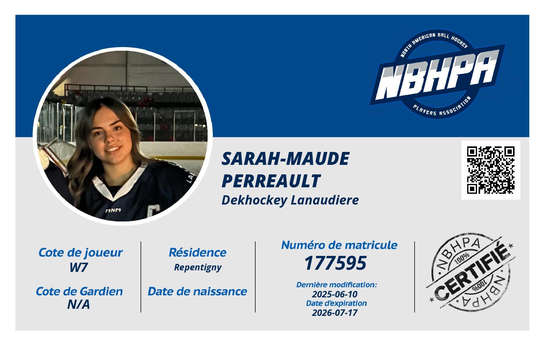 Sarah-Maude Perreault