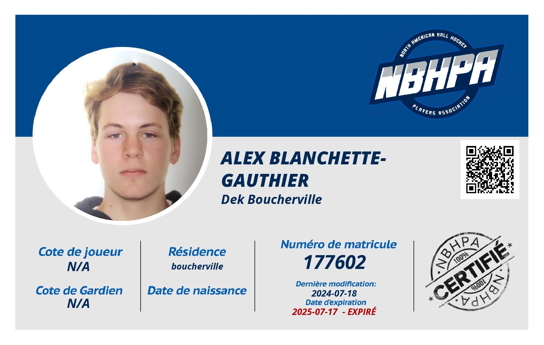 Alex Blanchette-Gauthier
