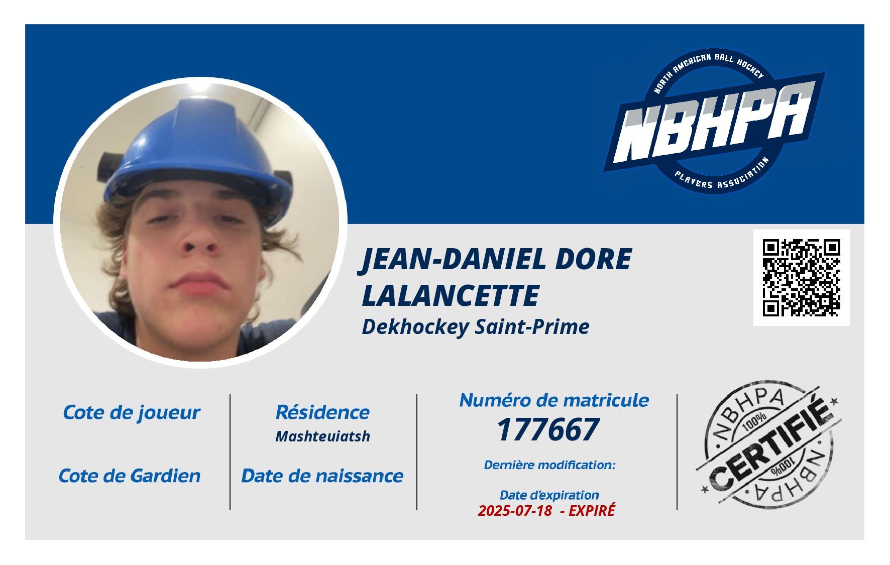 Jean-Daniel Dore Lalancette 