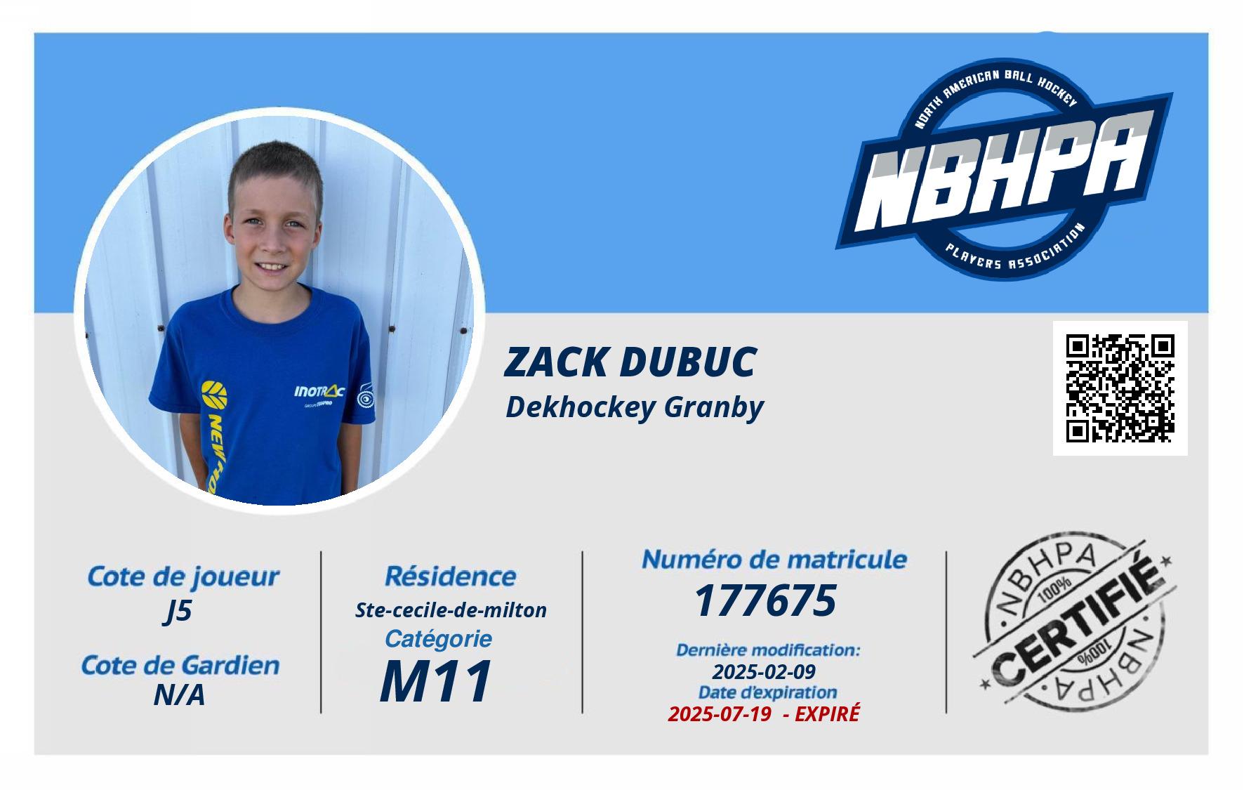 Zack Dubuc