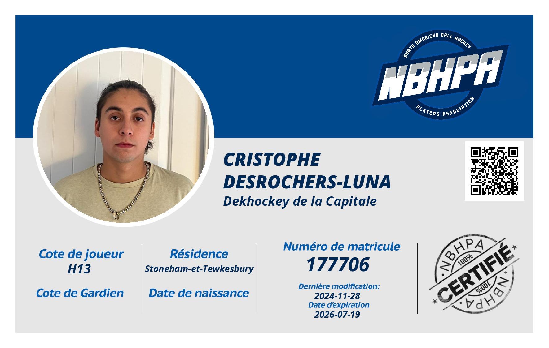 Cristophe Desrochers-Luna