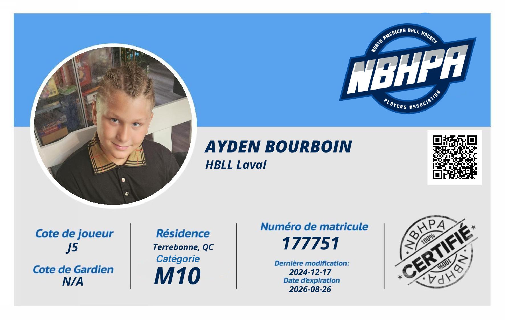 Ayden Bourboin
