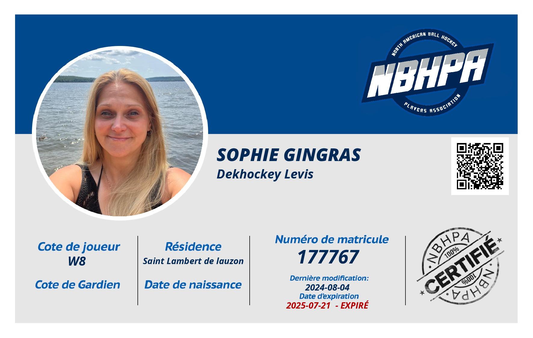 Sophie Gingras