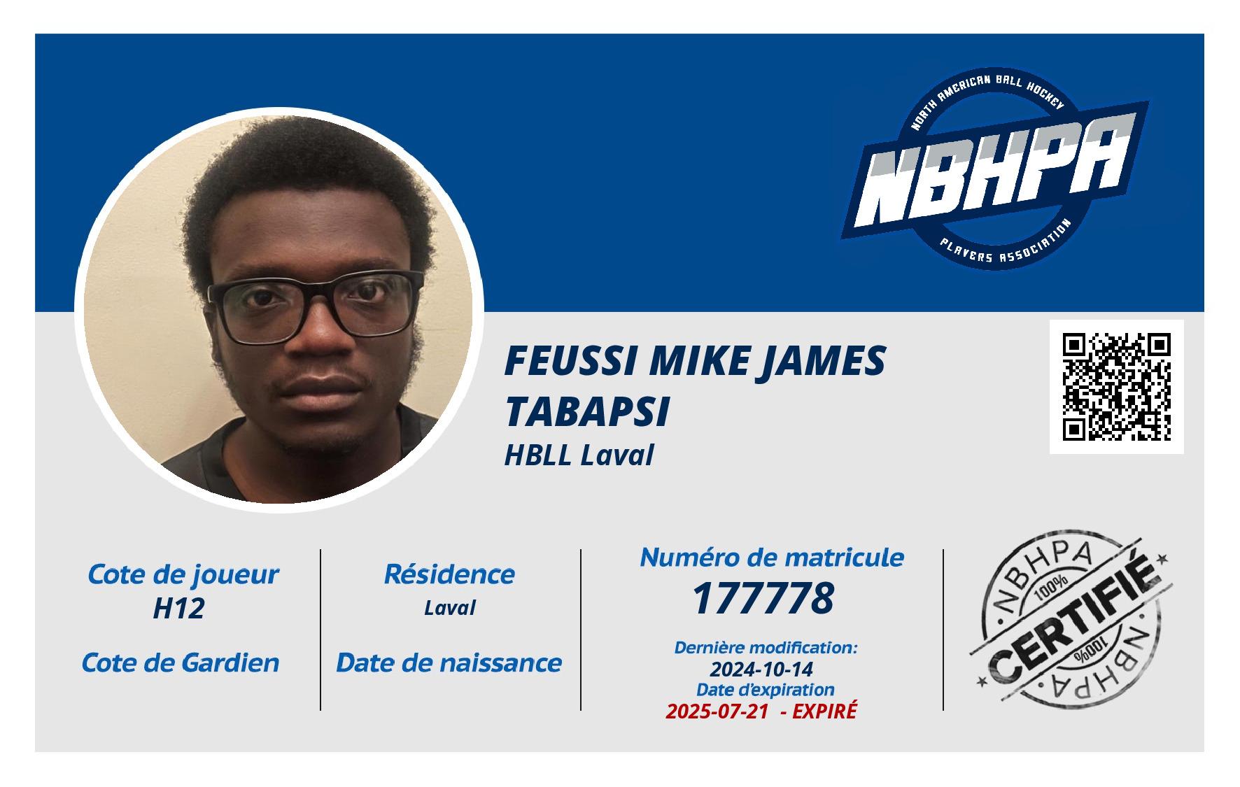 Feussi Mike James Tabapsi