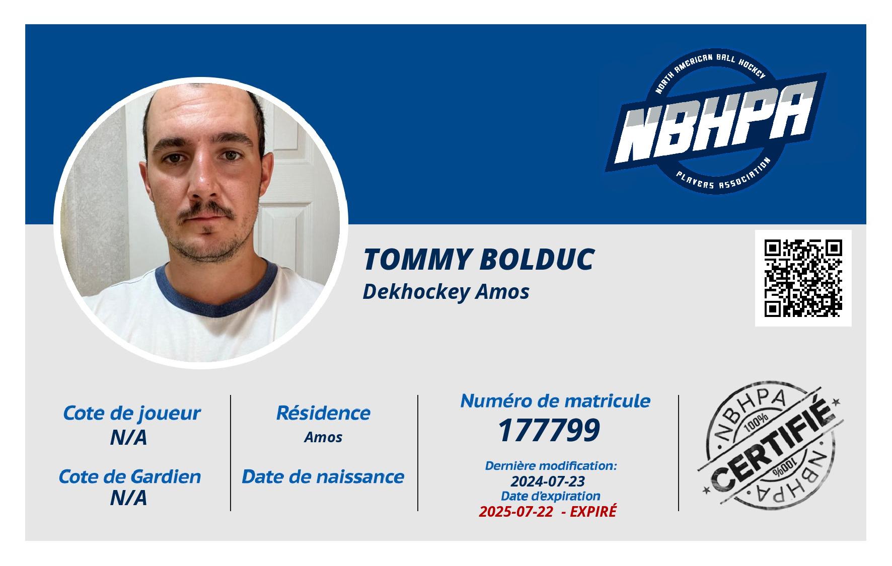 Tommy Bolduc