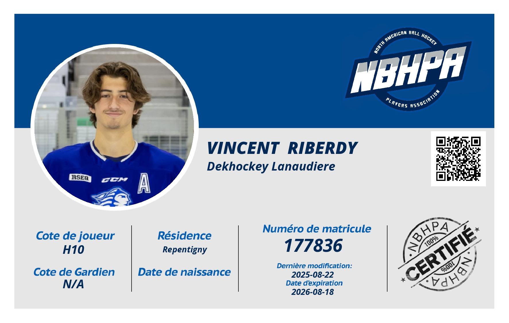Vincent  Riberdy