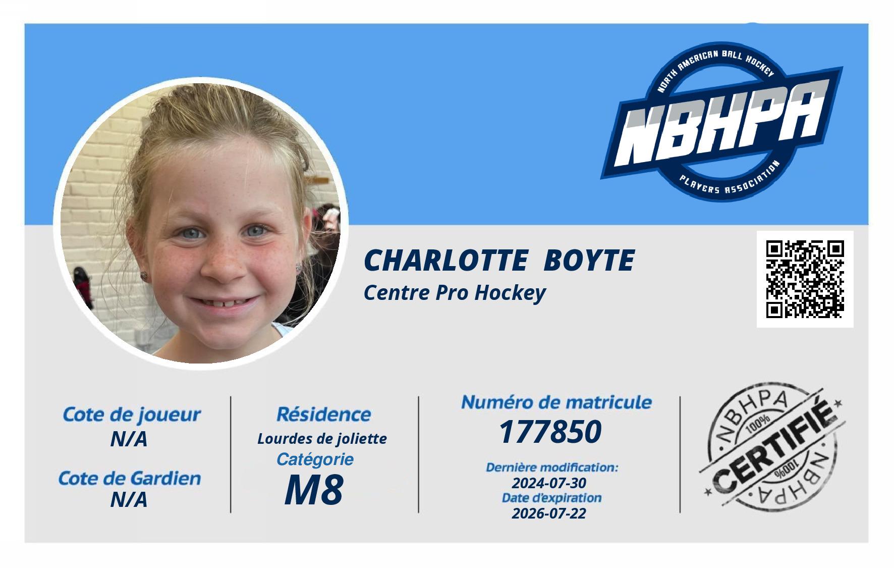 Charlotte  Boyte 