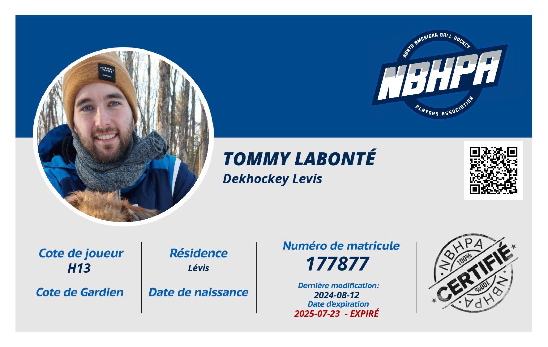 Tommy Labonté