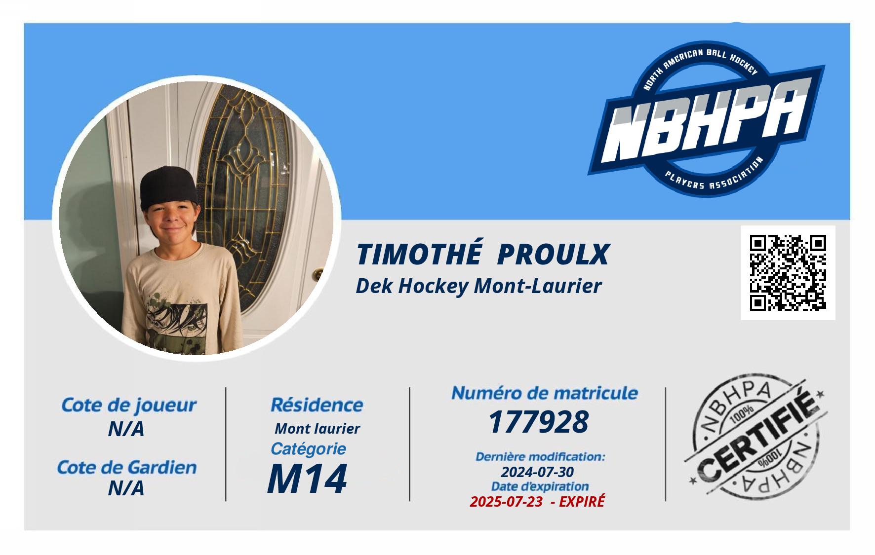 Timothé  Proulx