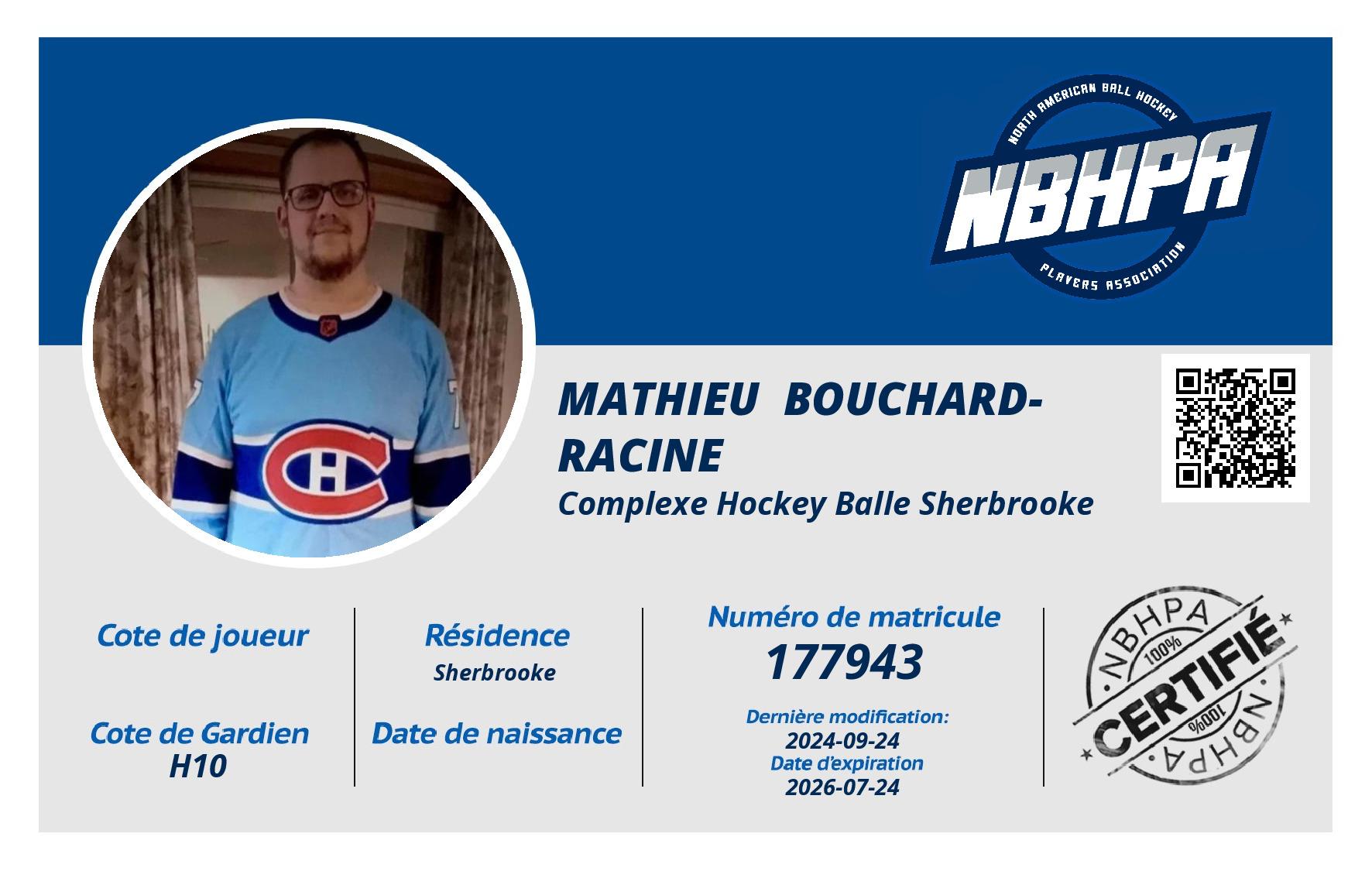 Mathieu  Bouchard-Racine