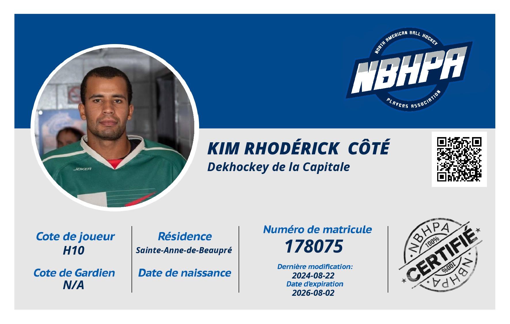 Kim Rhodérick  Côté