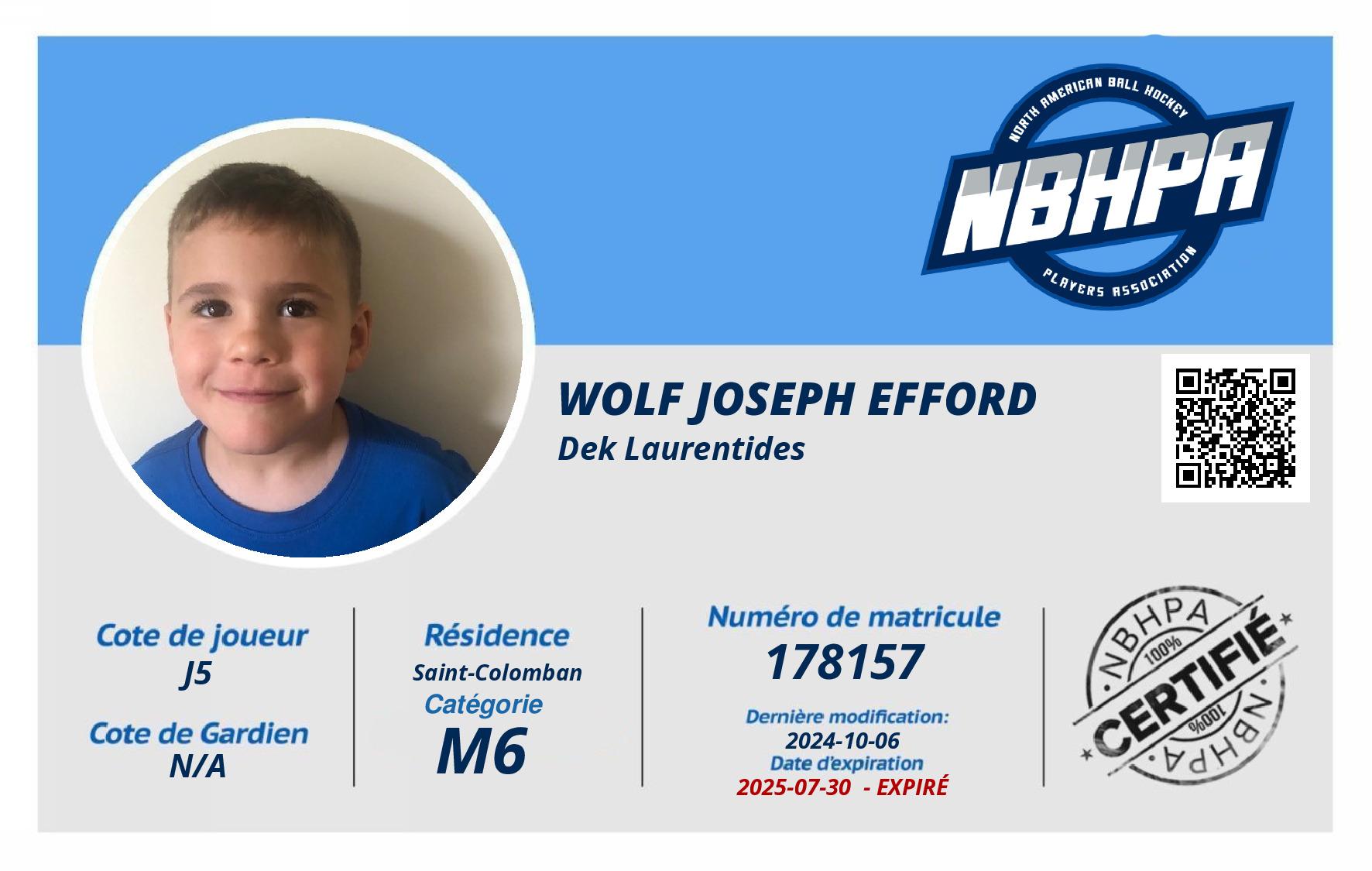 Wolf Joseph Efford