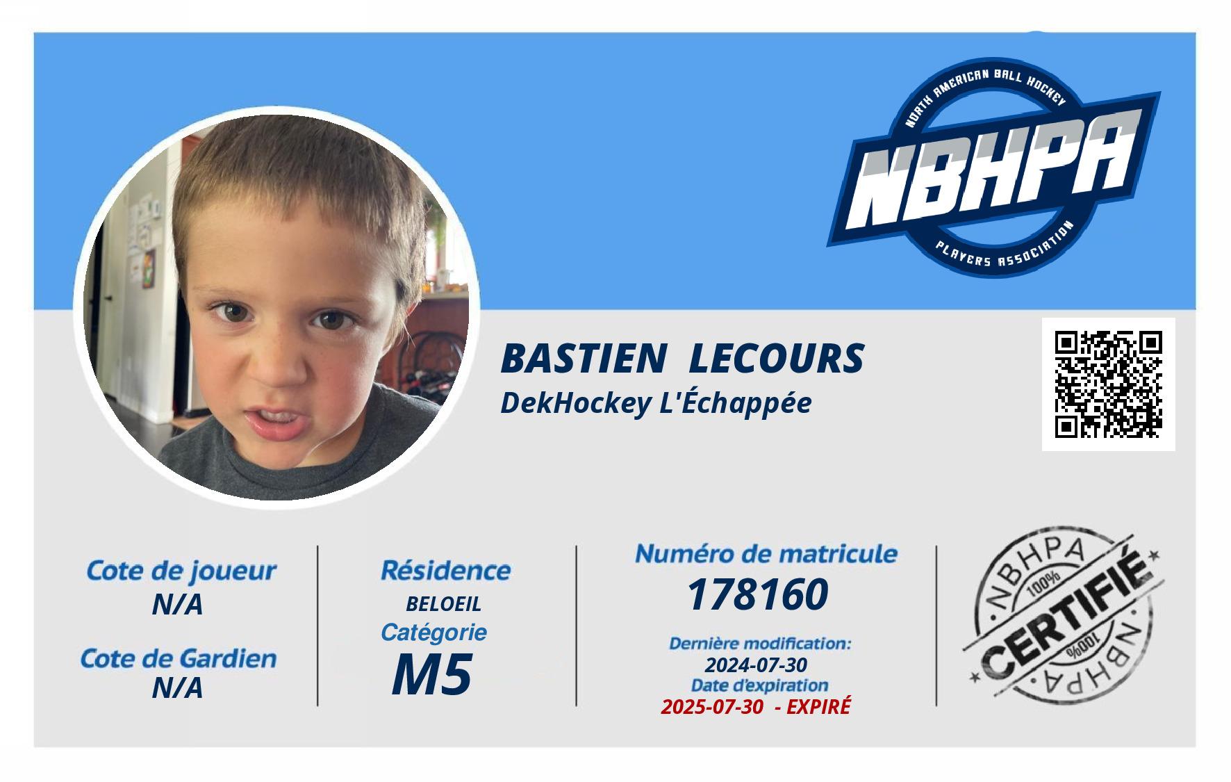 Bastien  Lecours 