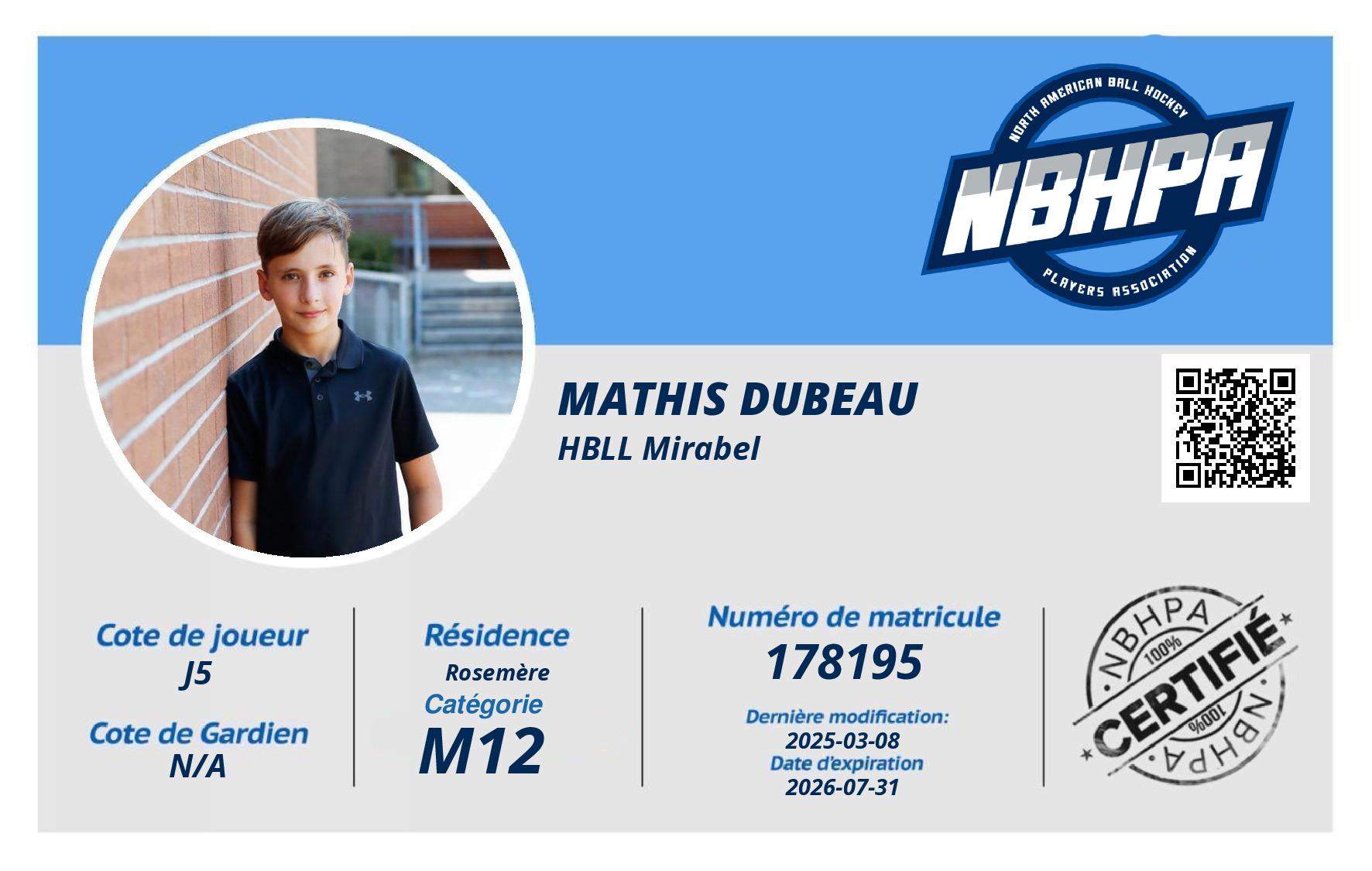 Mathis Dubeau