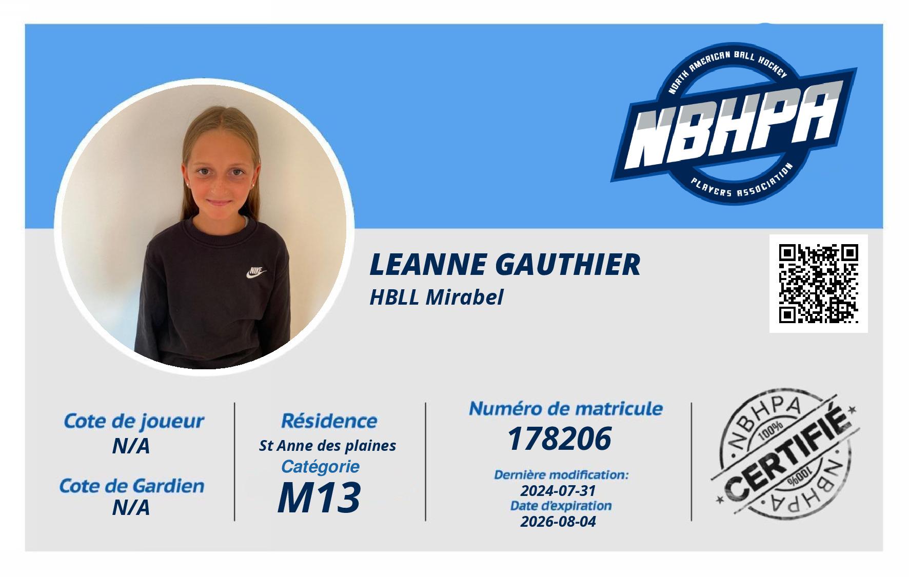Leanne Gauthier