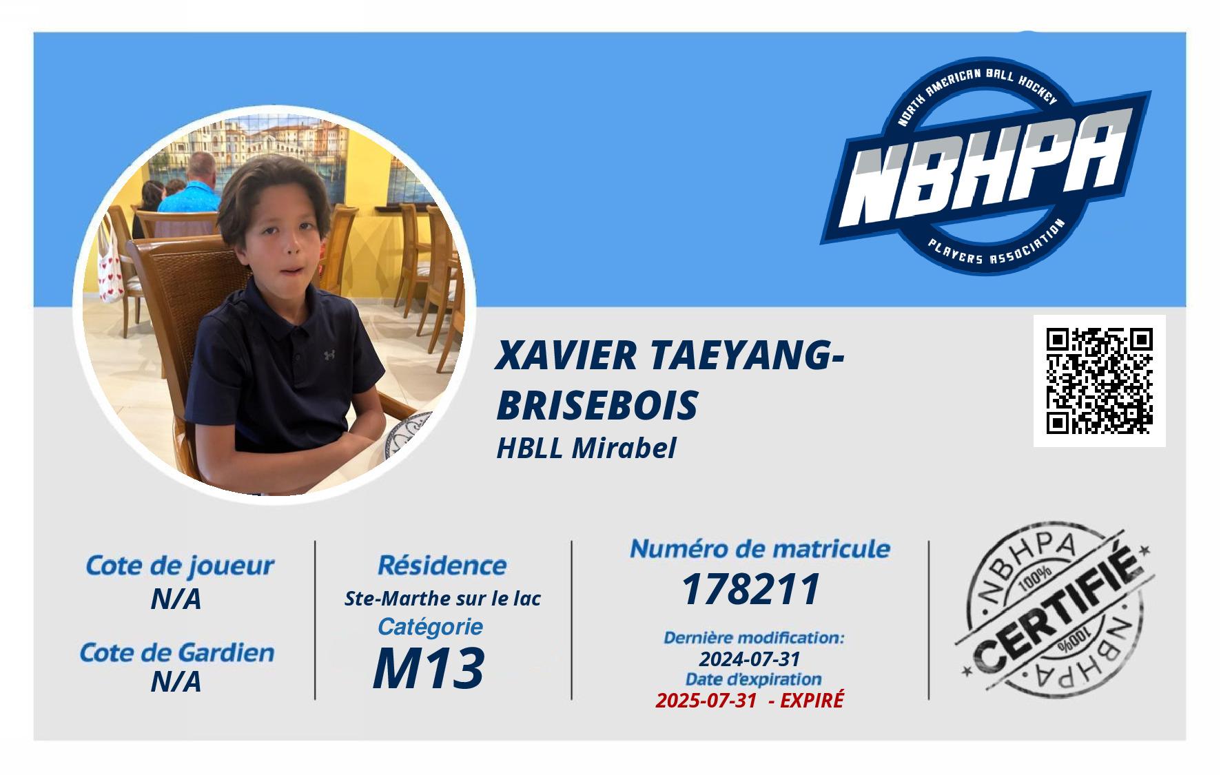 Xavier Taeyang-Brisebois