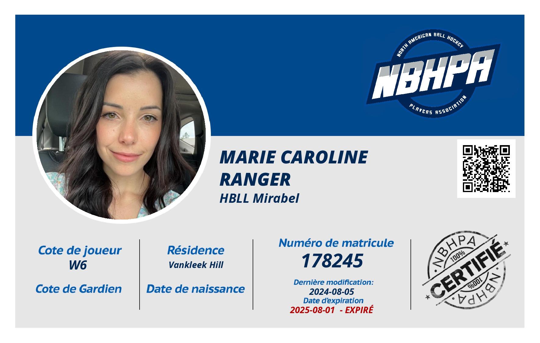 Marie Caroline  Ranger