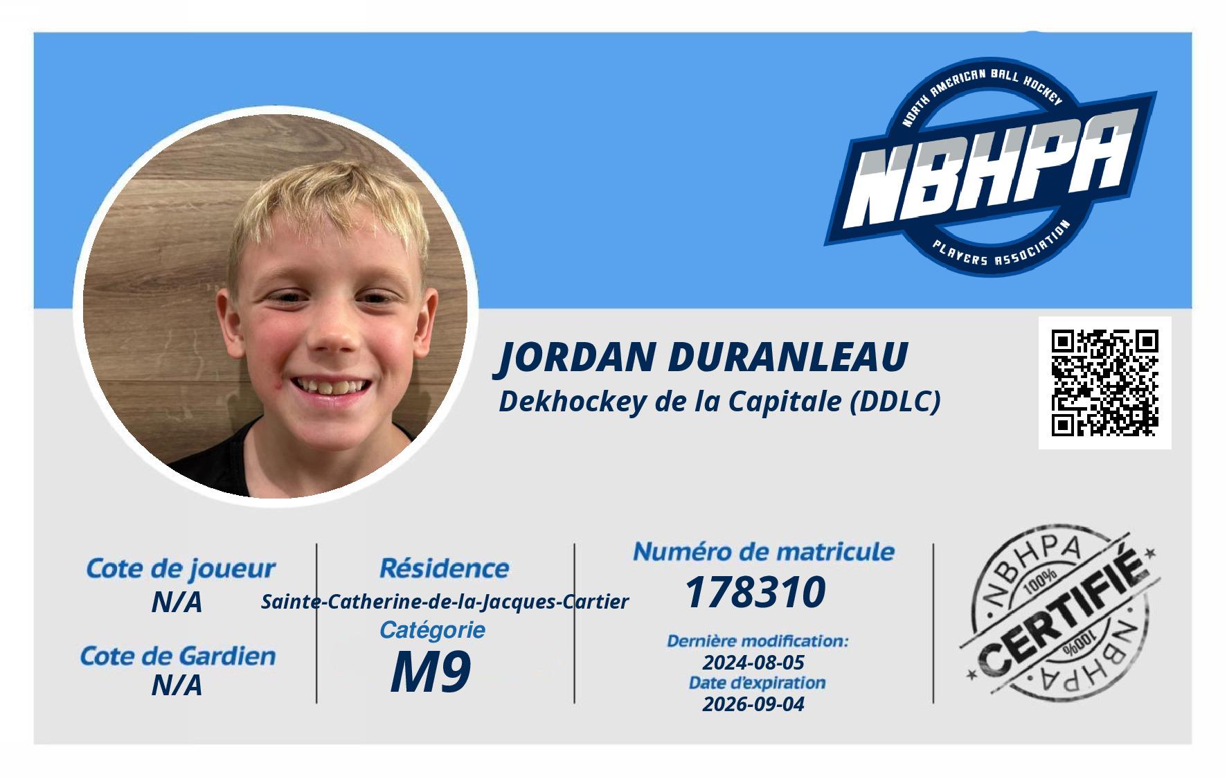 Jordan Duranleau