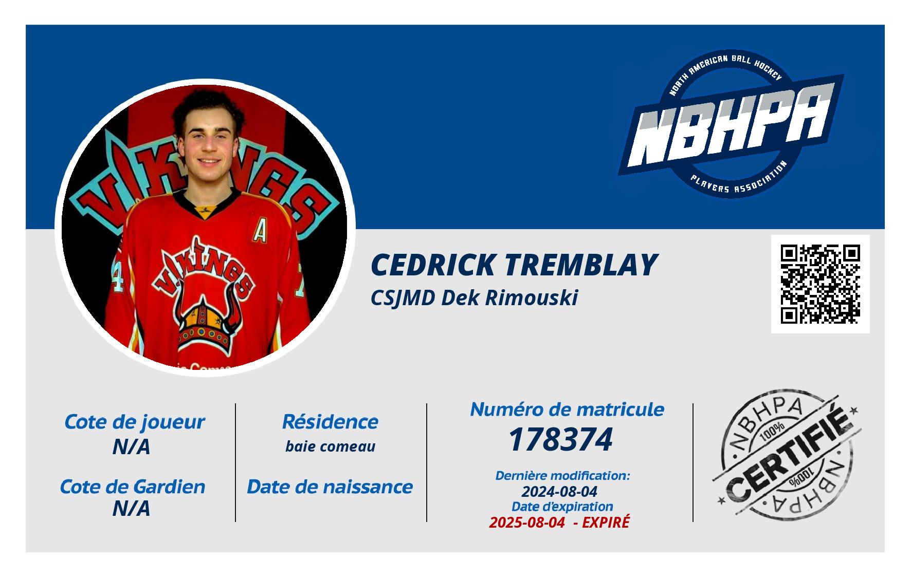 Cedrick Tremblay