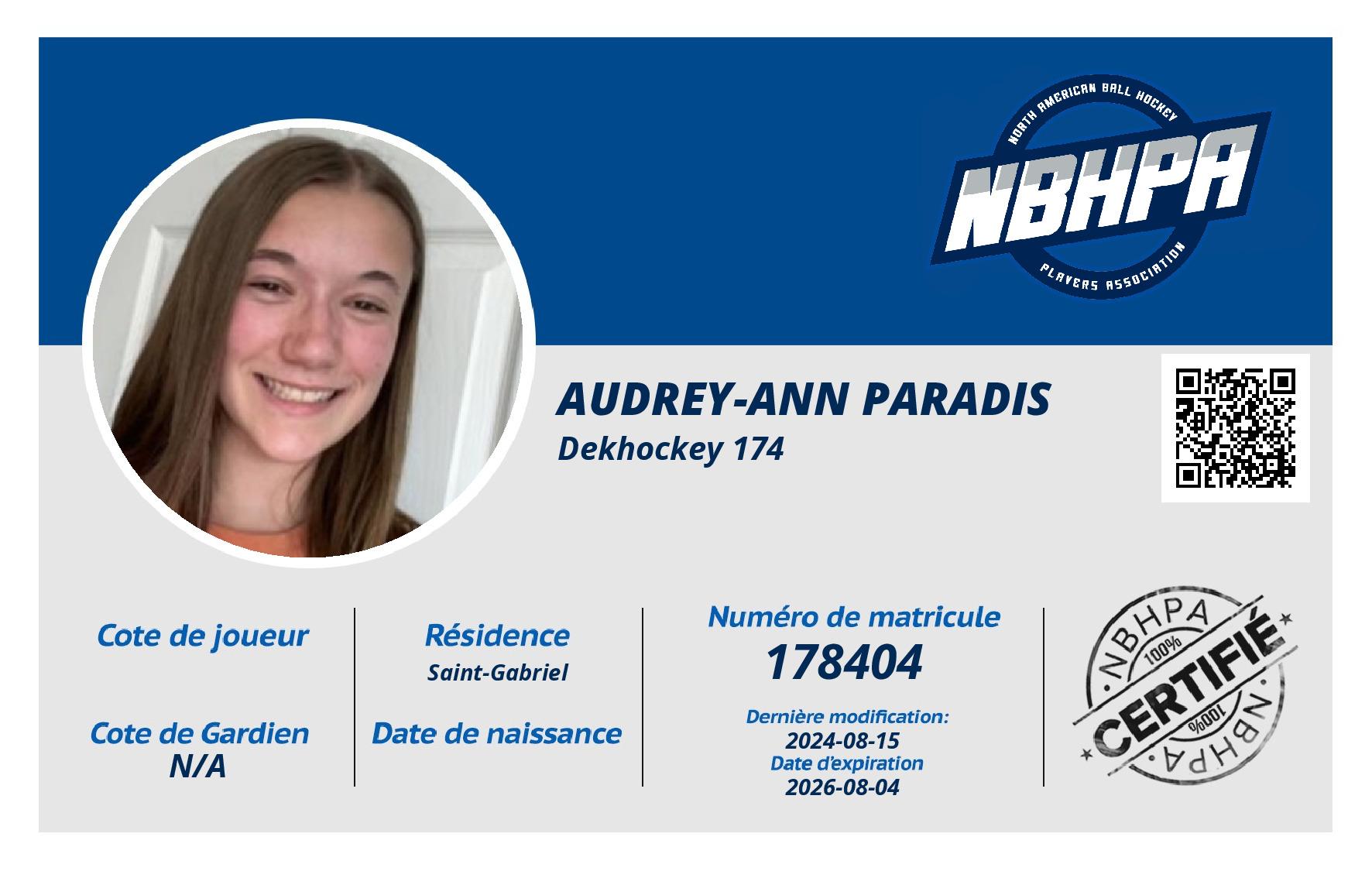 Audrey-Ann Paradis