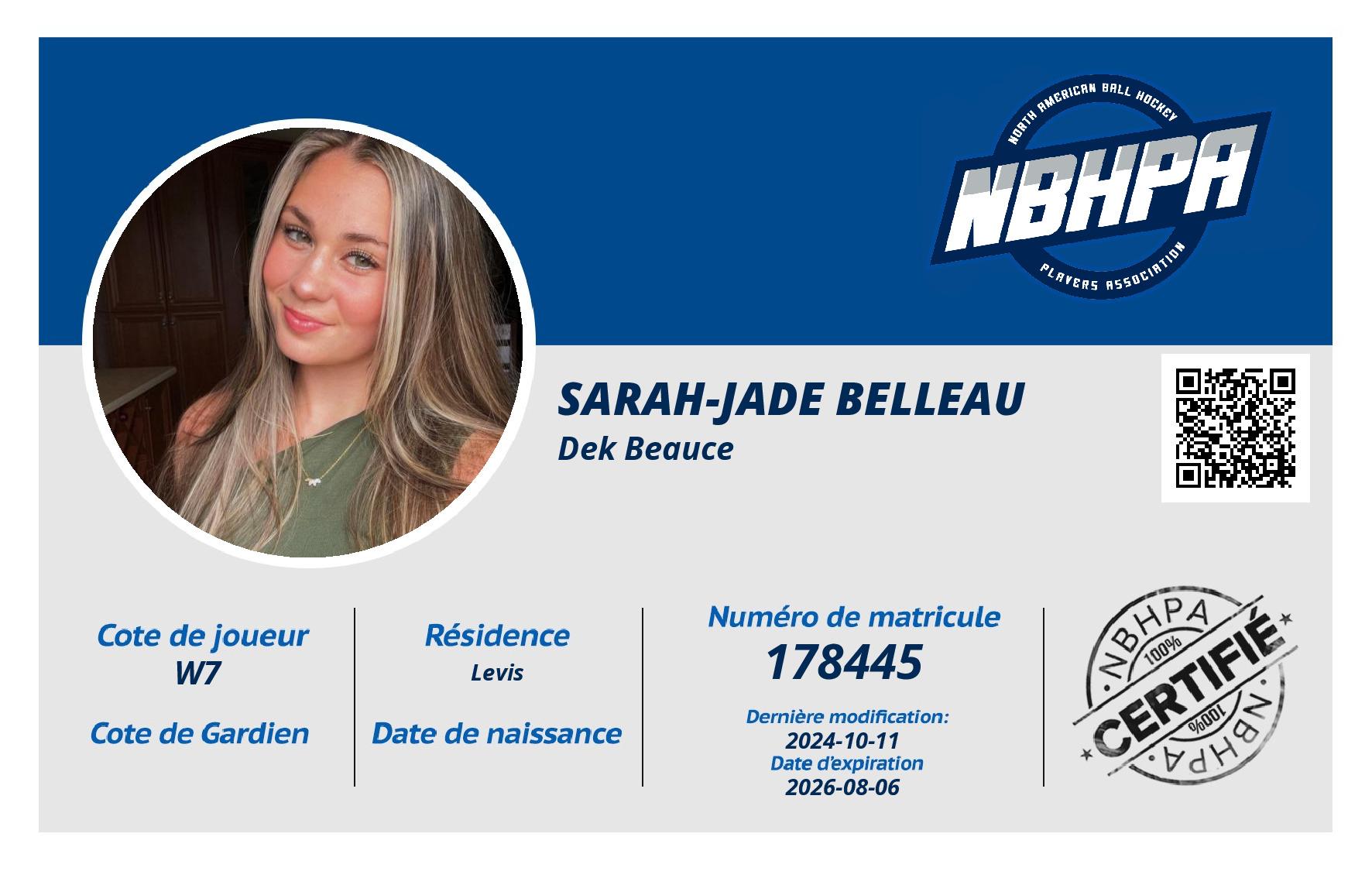 Sarah-Jade Belleau