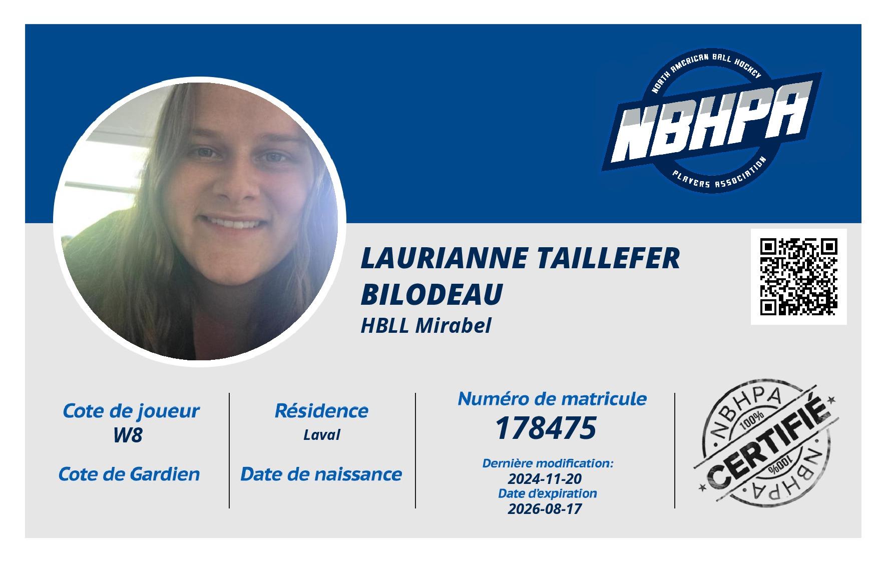 Laurianne Taillefer Bilodeau
