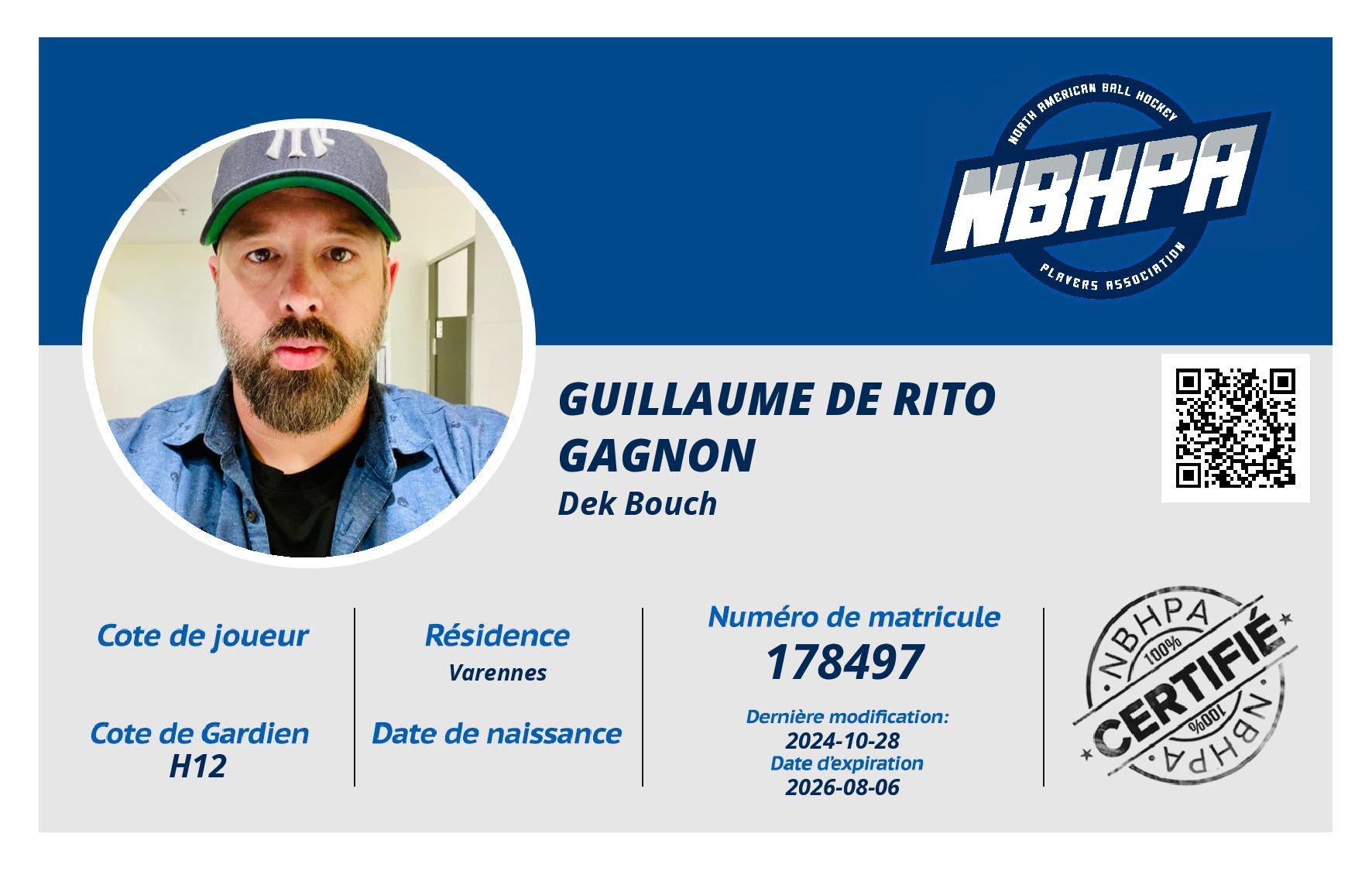 Guillaume De Rito Gagnon