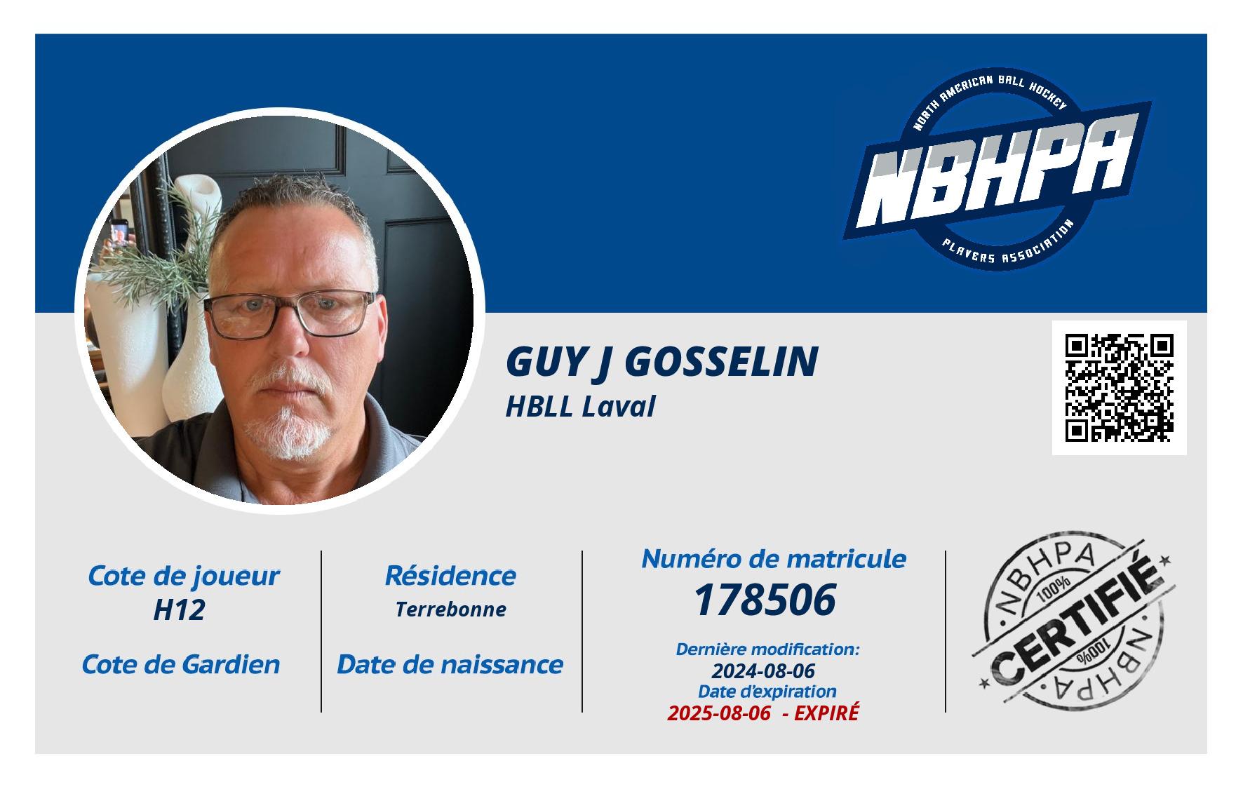Guy J Gosselin