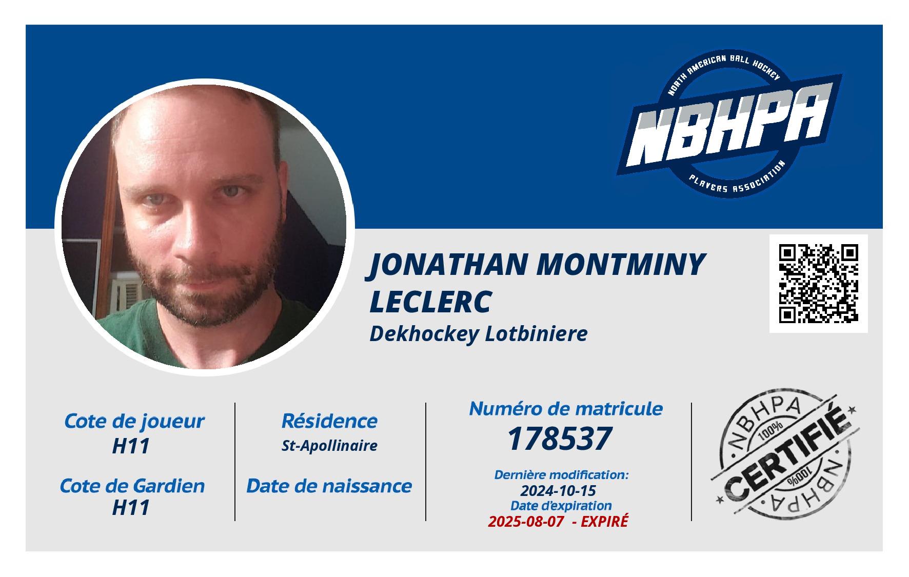 Jonathan Montminy Leclerc