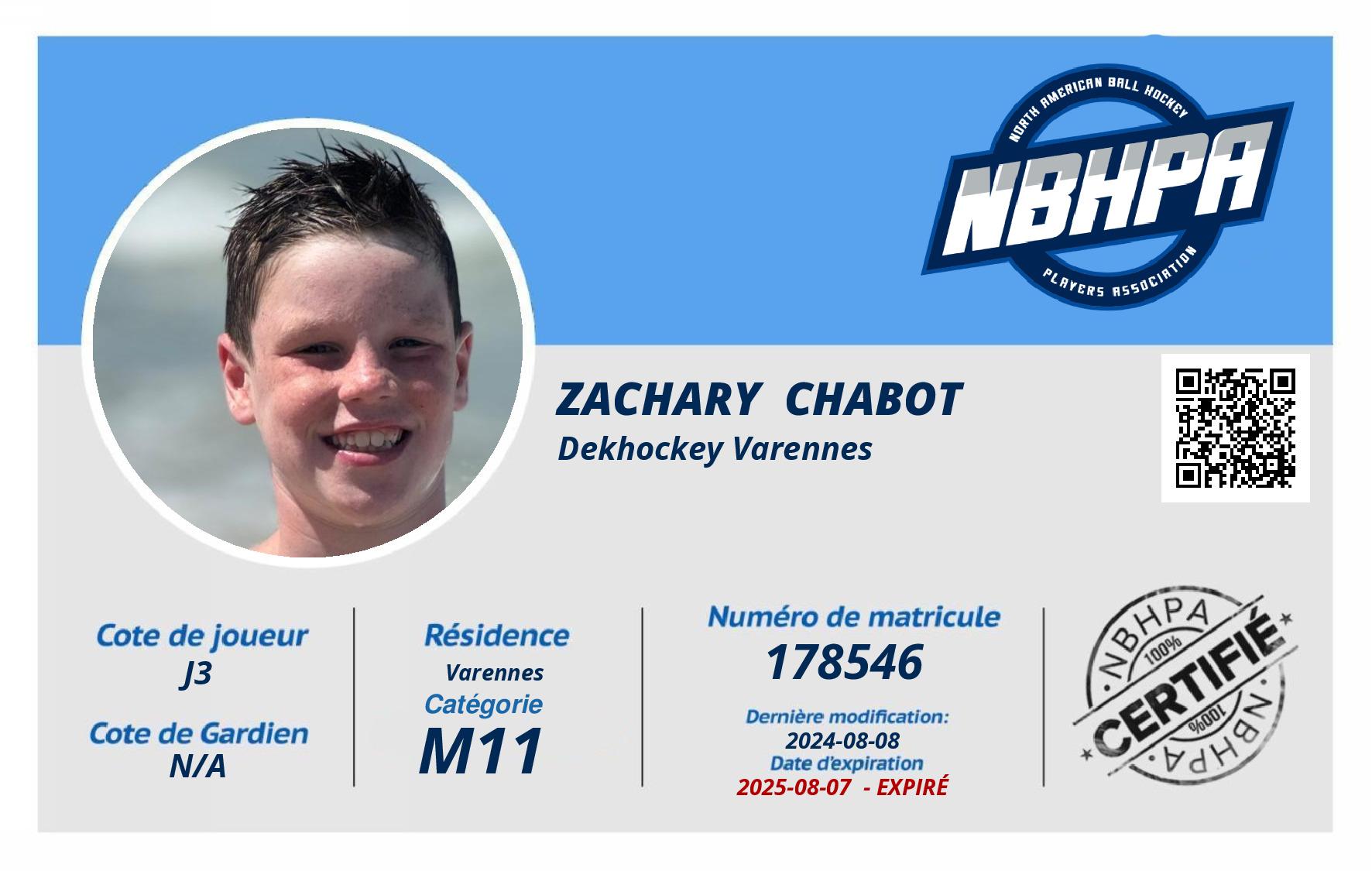 Zachary  Chabot