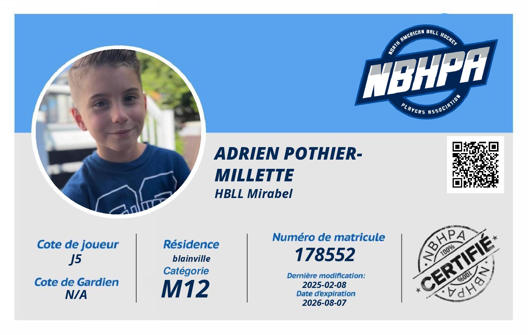 Adrien Pothier-Millette