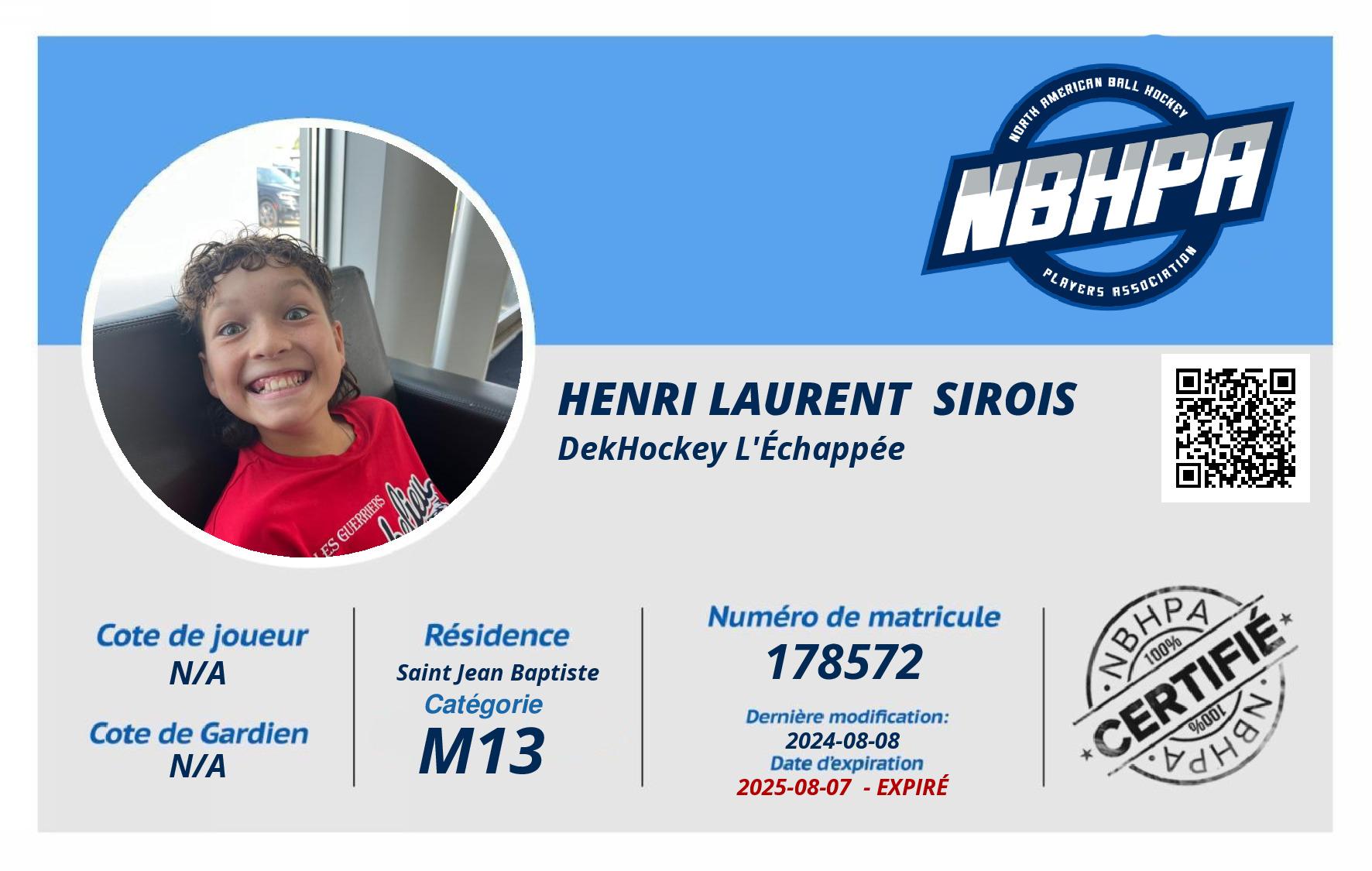 Henri Laurent  Sirois