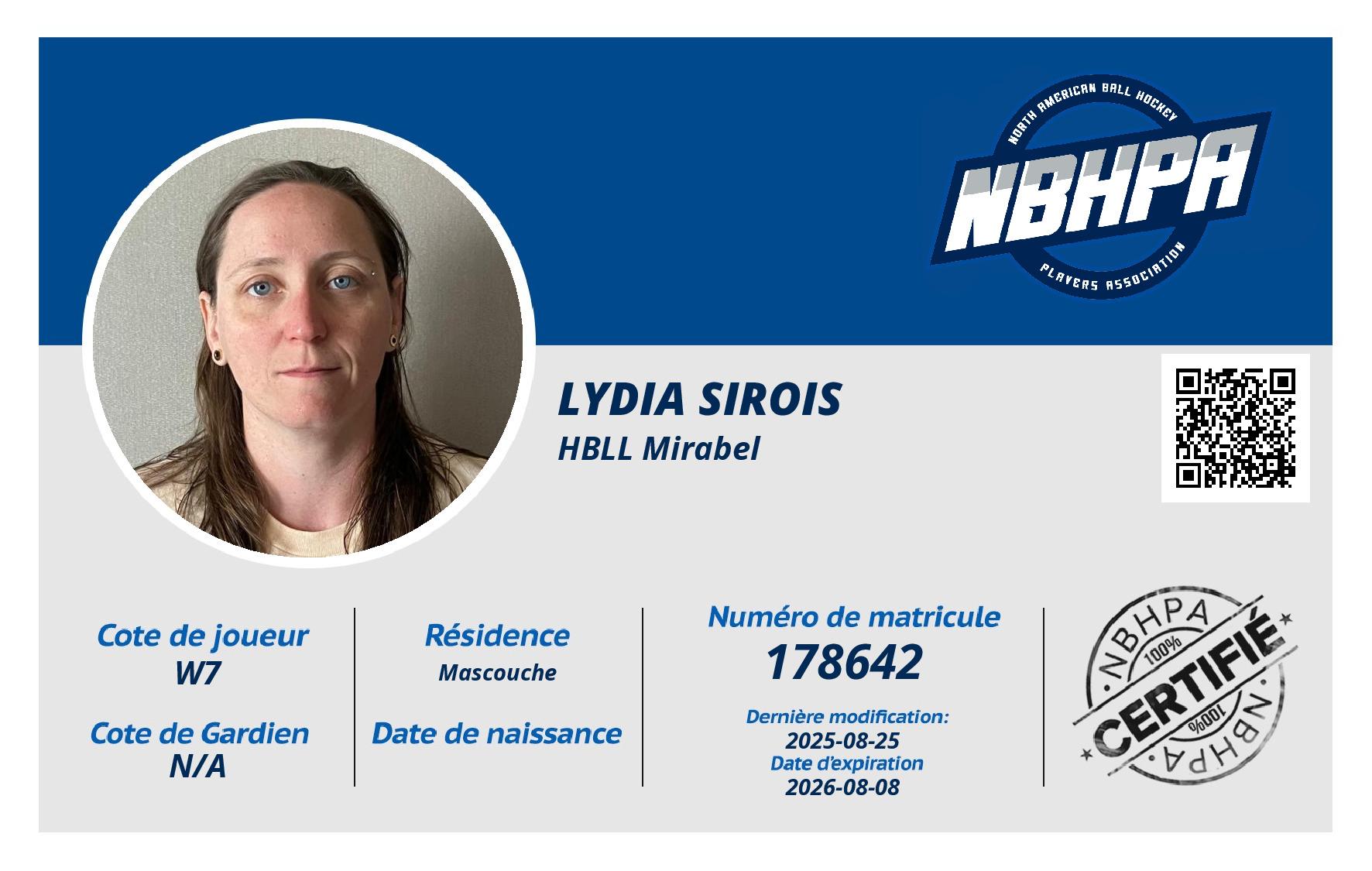 Lydia Sirois