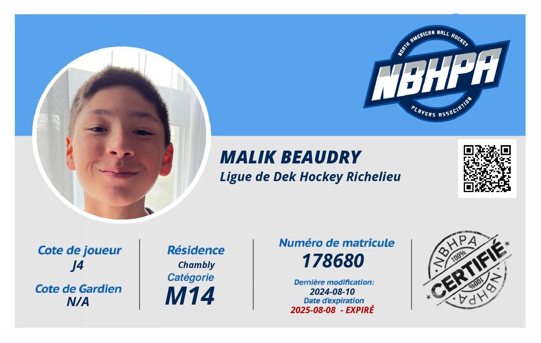 Malik Beaudry