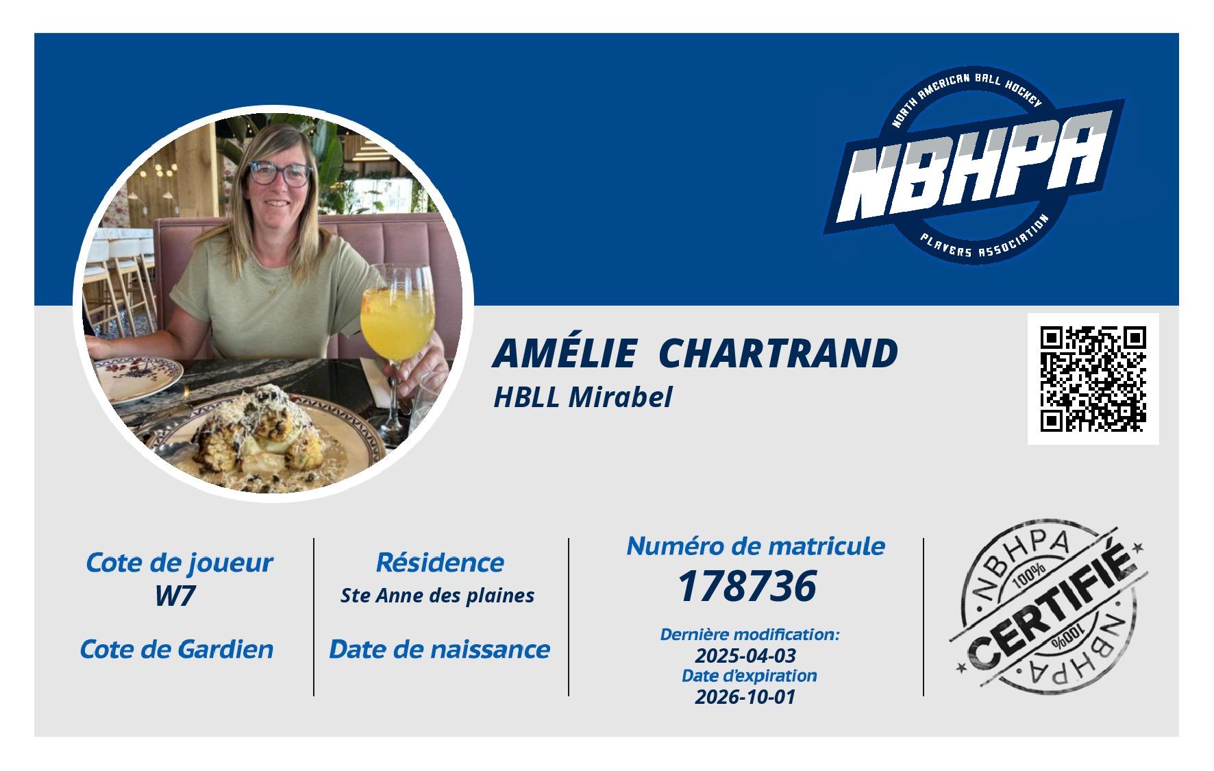Amélie  Chartrand 