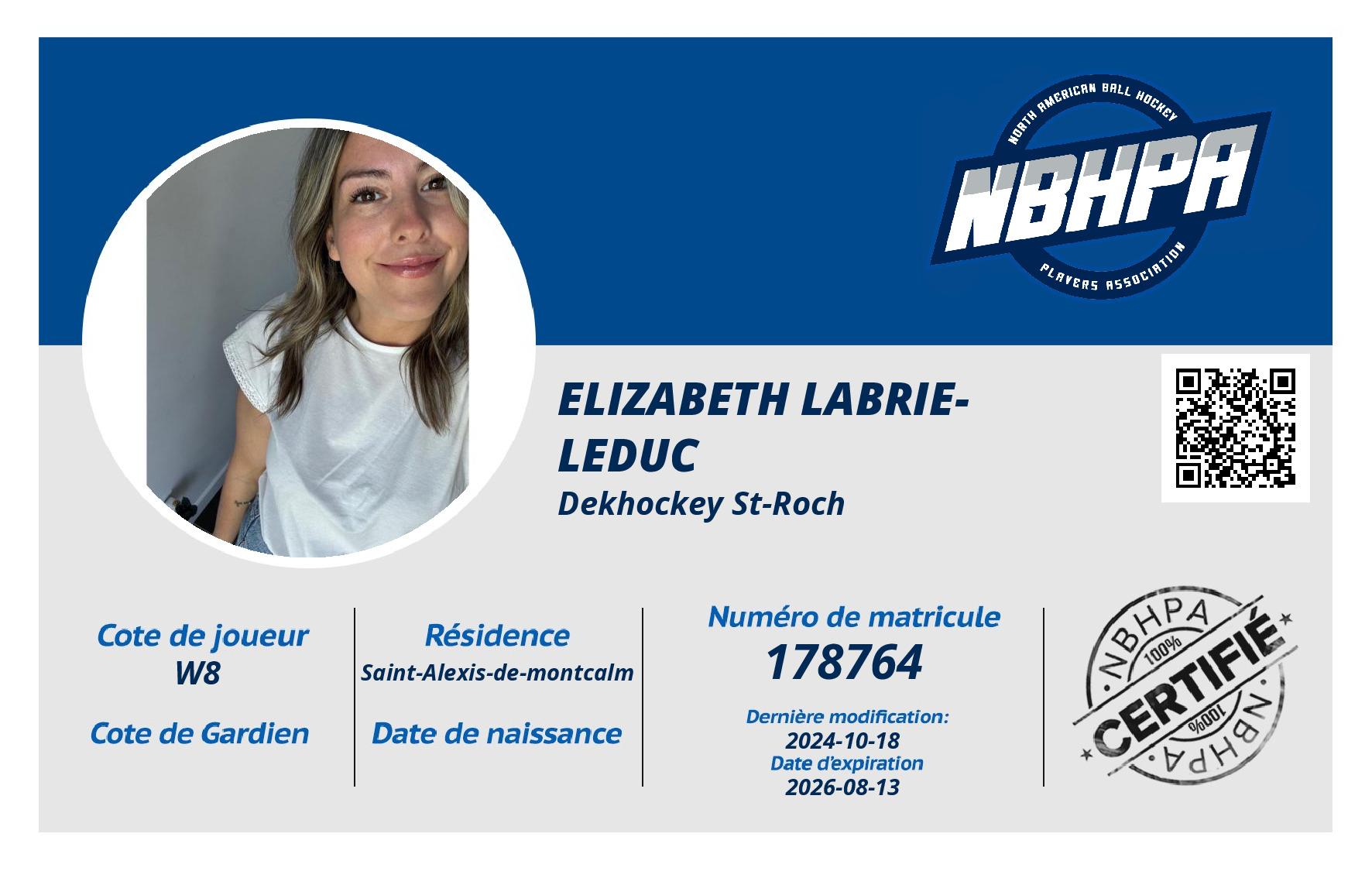 Elizabeth Labrie-Leduc