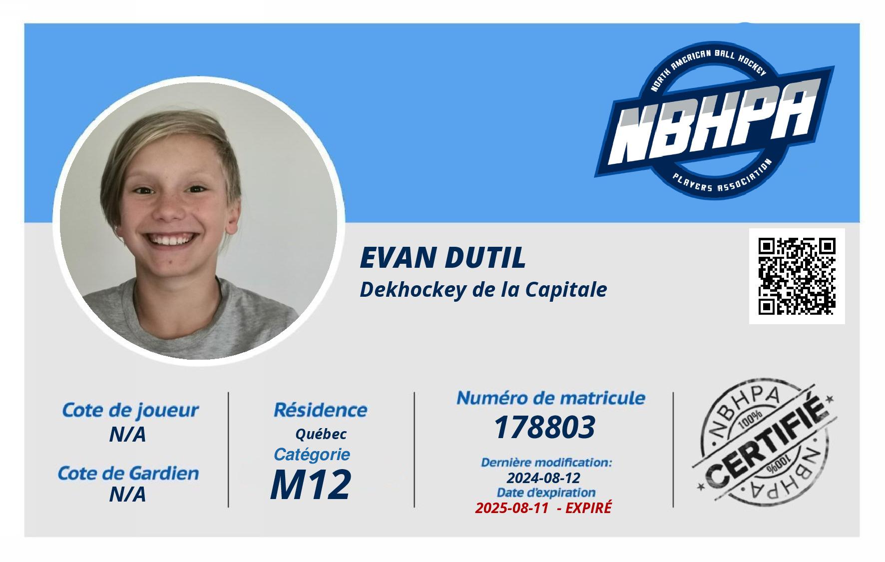 Evan Dutil