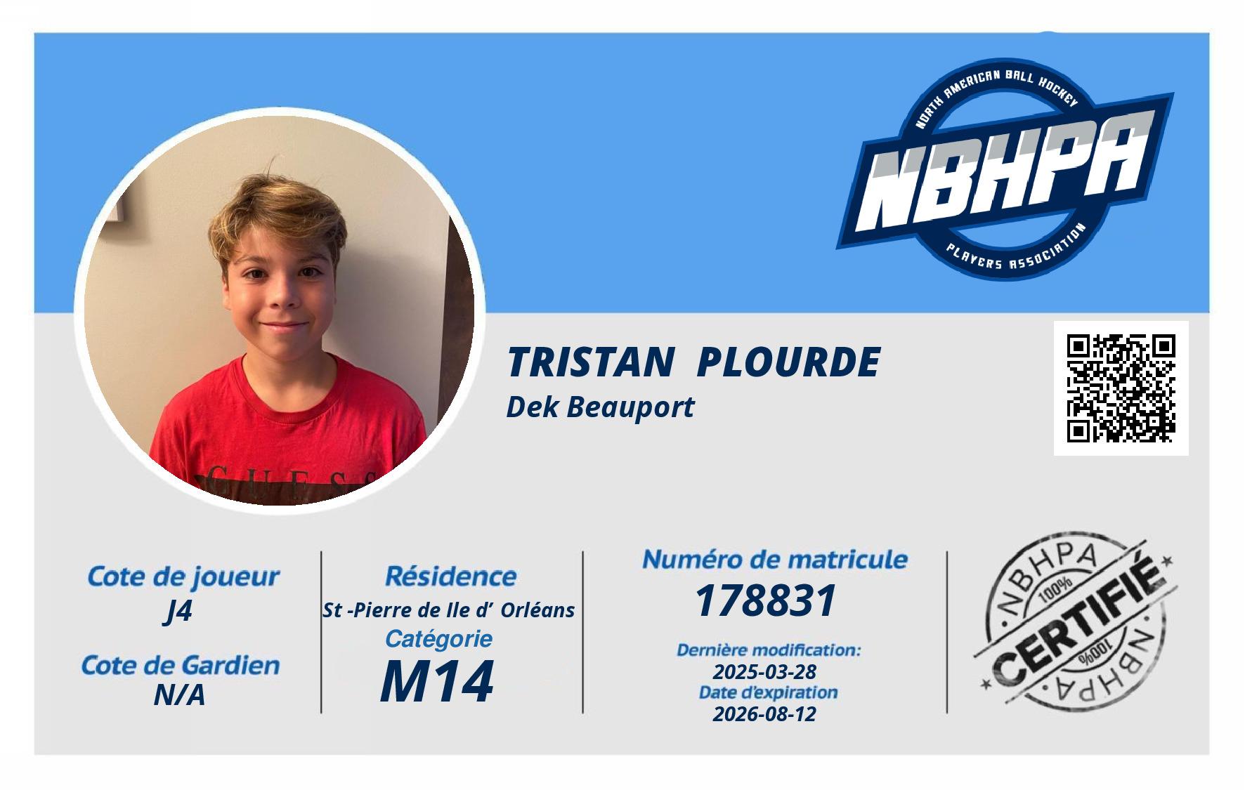 Tristan  Plourde 