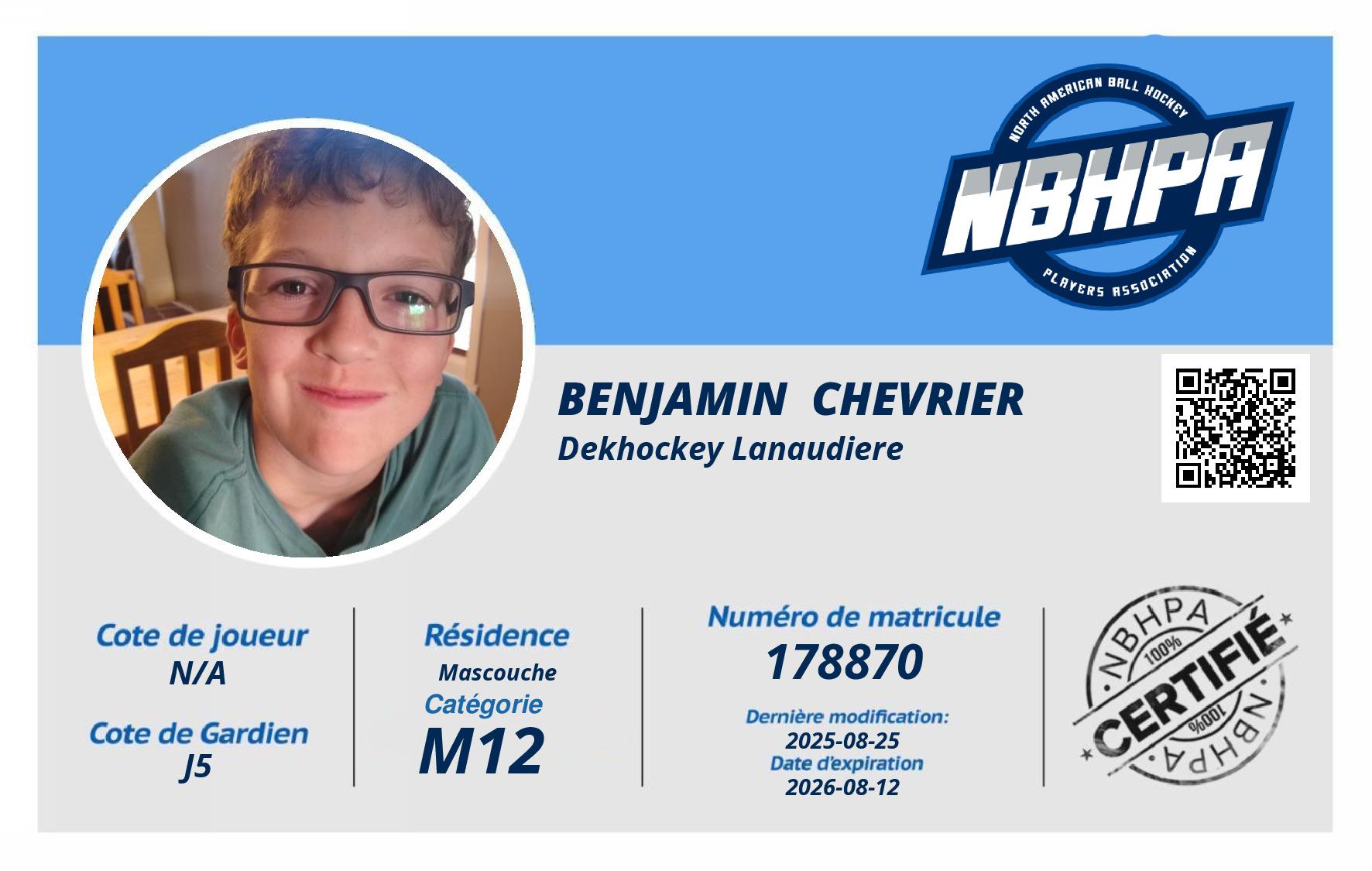 Benjamin  Chevrier 