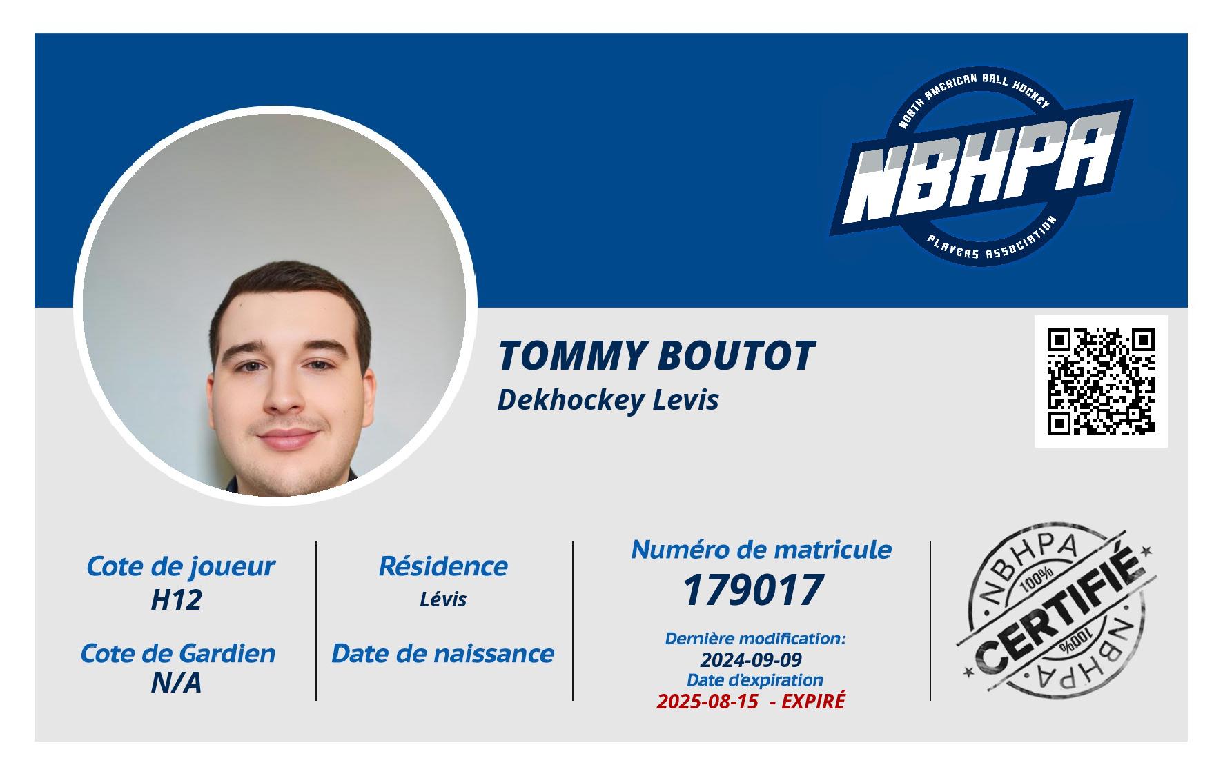 Tommy Boutot