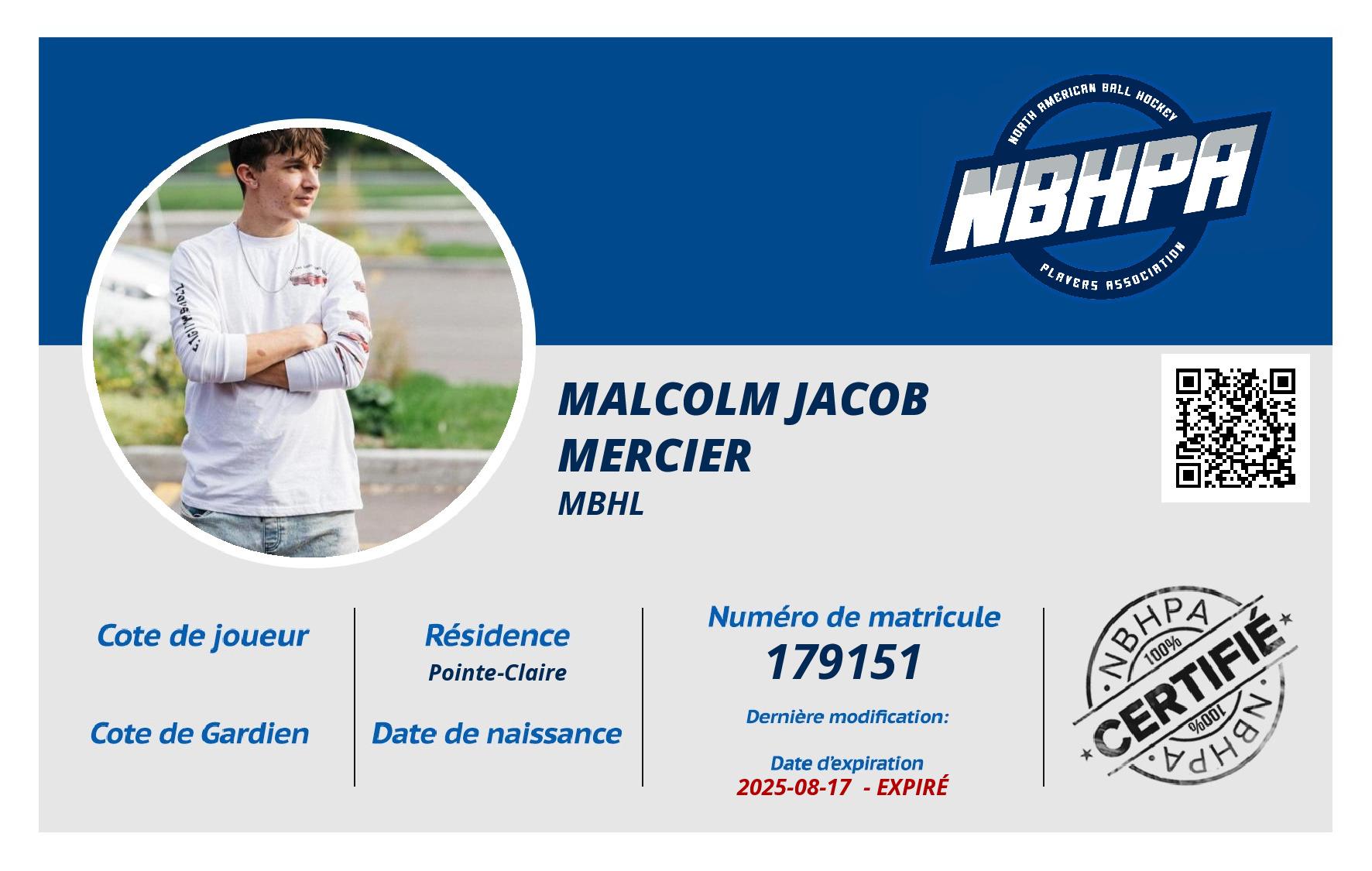Malcolm Jacob Mercier
