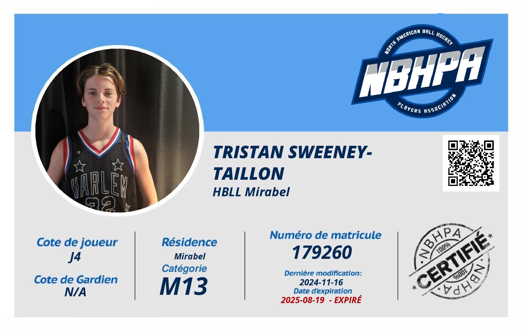 Tristan Sweeney-Taillon 